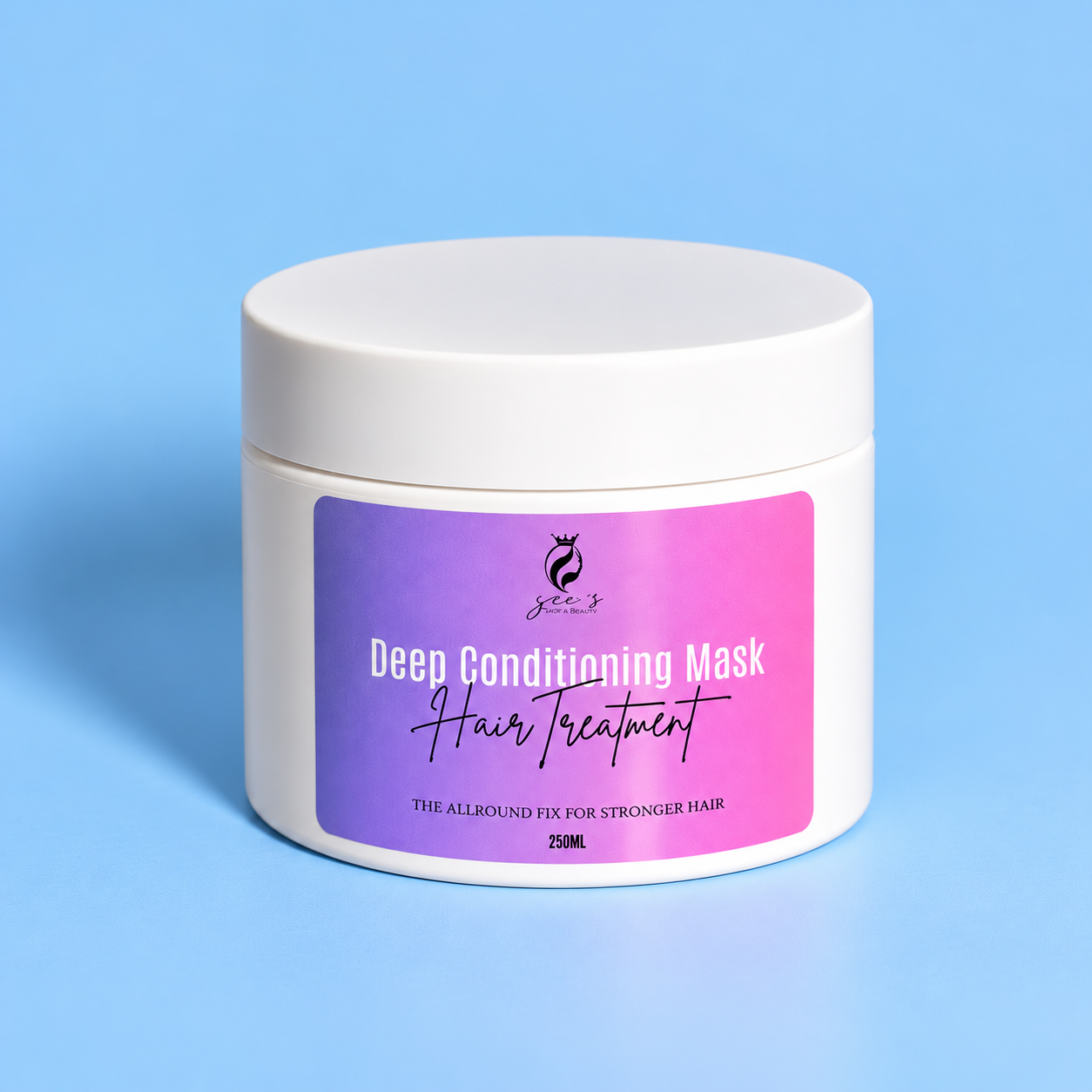 Pastel Blue Deep Conditioning Mask Jar