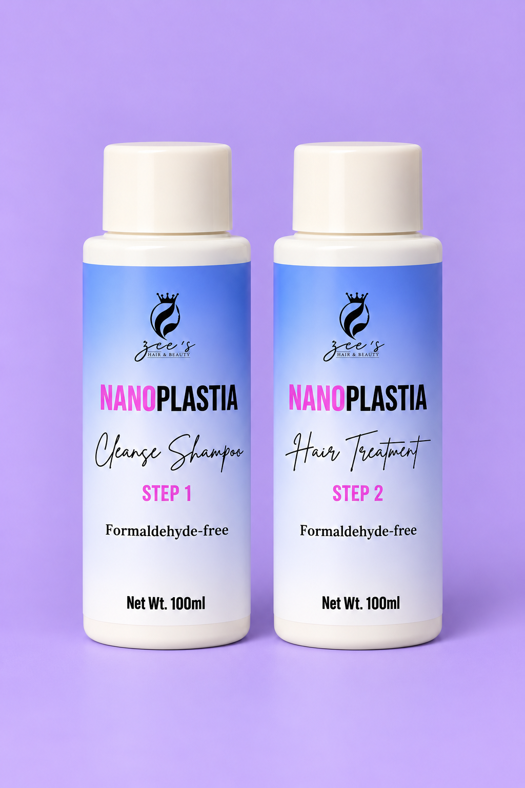 Nanoplastia Step 1 & 2 Bottles